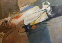 Dipinto su tela, cm. 70x100, tempera vinilica e olio