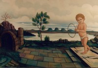 I giochi di Yendi, cm. 70x100, acrilico su tela