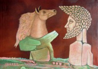 Il sogno di Enea, cm. 70x100, tempera vinilica su tela