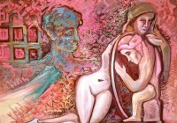 L'ordine e il caos, cm. 70x90, tempera vinilica su tela