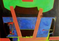Dipinto su tela, cm. 70x100, tempera vinilica