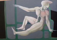 La natura della follia, cm. 50x75, tempera vinilica su tavola