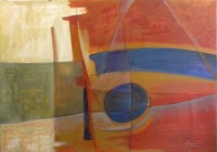 Dipinto su tela, cm. 70x100, tempera vinilica e olio