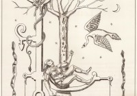 Lettera L, allegoria dedicata a Leda, foglio cm. 50x70, bulino