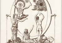 Lettera O, allegoria delle Ore, foglio cm. 50x70, bulino