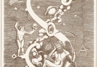 Lettera S, Allegoria dedicata a Saturno, foglio cm. 50x70, bulino