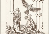 Lettera U, allegoria dedicata ad Urano, foglio cm. 50x70, bulino