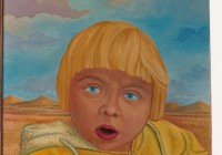 Ritratto, cm. 50x70, acrilico su tela