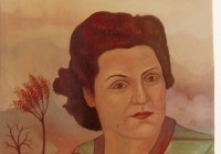 Ritratto della sig.ra Nida, cm. 50x70, acrilico su tela